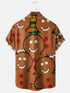 Men's Christmas Funny Graphic Short Sleeve Hawaiian Shirt