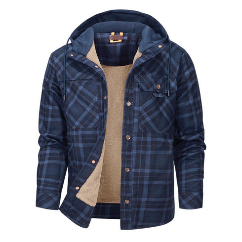 Men‘s Warm Pocket Casual Hoodie Jacket Outwear