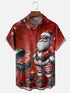 Men's Christmas Funny Graphic Short Sleeve Hawaiian Shirt