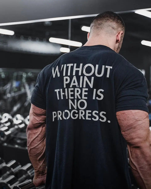 Men's Without plan.There is no progress Print T-shirt