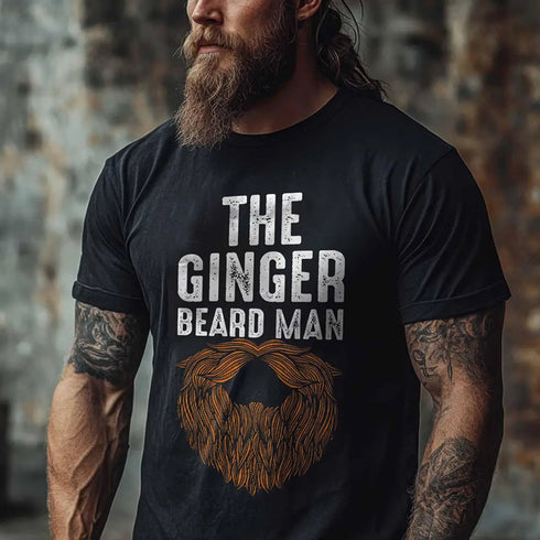 Men's The Ginger Beard Man Print T-shirt