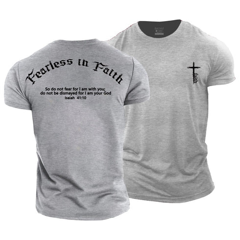 Men's Fearless In Faith Cotton T-Shirt