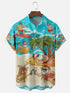 Men's Christmas Funny Graphic Short Sleeve Hawaiian Shirt