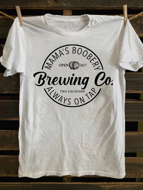 Unisex Brewing Co Funny Breast Feeding T-shirt