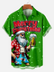 Men's Christmas Funny Graphic Short Sleeve Hawaiian Shirt