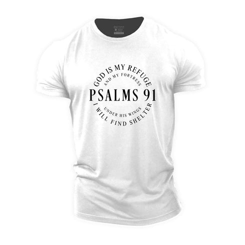 Men's Psalm 91 Cotton T-Shirt