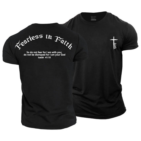 Men's Fearless In Faith Cotton T-Shirt