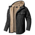 Men‘s Warm Polar fleece Pocket Casual Hoodie Jacket Outwear