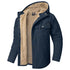Men‘s Warm Polar fleece Pocket Casual Hoodie Jacket Outwear