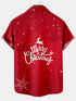 Men's Christmas Funny Graphic Short Sleeve Hawaiian Shirt