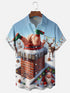 Men's Christmas Funny Graphic Short Sleeve Hawaiian Shirt