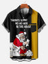 Men's Christmas Funny Graphic Short Sleeve Hawaiian Shirt