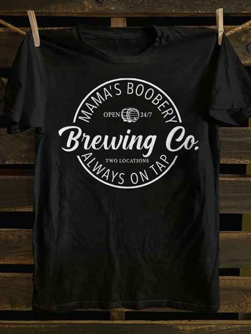 Unisex Brewing Co Funny Breast Feeding T-shirt