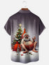 Men's Christmas Funny Graphic Short Sleeve Hawaiian Shirt