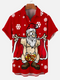 Men's Christmas Funny Graphic Short Sleeve Hawaiian Shirt