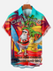 Men's Christmas Funny Graphic Short Sleeve Hawaiian Shirt