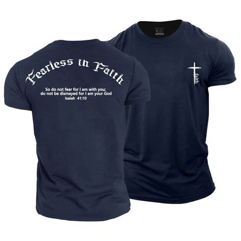Men's Fearless In Faith Cotton T-Shirt