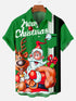 Men's Christmas Funny Graphic Short Sleeve Hawaiian Shirt