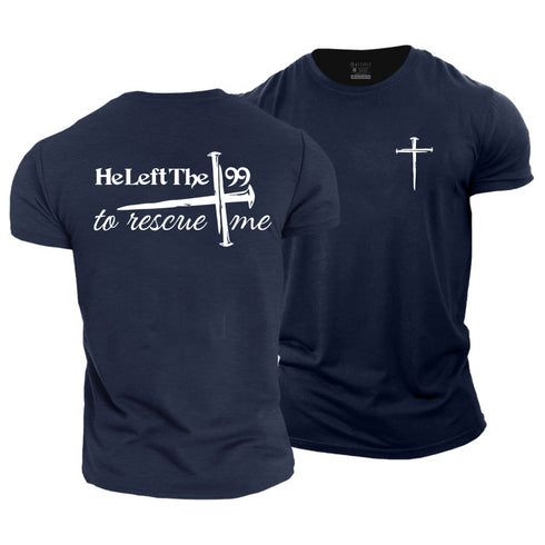 Men's He Left The 99 To Rescue Me Cotton T-Shirt