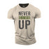 Men's Never Give Up Cotton T-Shirt
