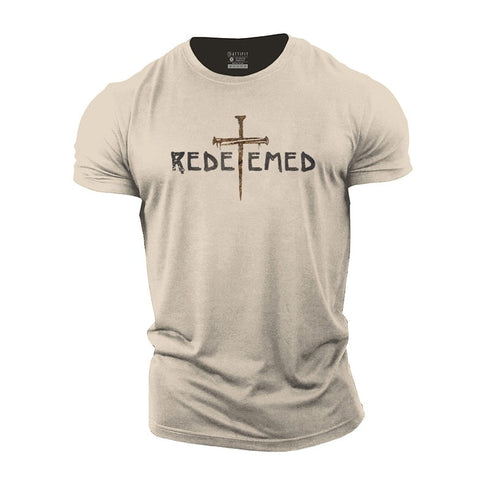 Men's Redeemed Jesus Cross Cotton T-Shirts