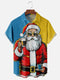 Men's Christmas Funny Graphic Short Sleeve Hawaiian Shirt