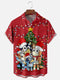 Men's Christmas Funny Graphic Short Sleeve Hawaiian Shirt