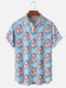 Men's Christmas Funny Graphic Short Sleeve Hawaiian Shirt