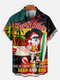 Men's Christmas Funny Graphic Short Sleeve Hawaiian Shirt