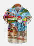Men's Christmas Funny Graphic Short Sleeve Hawaiian Shirt