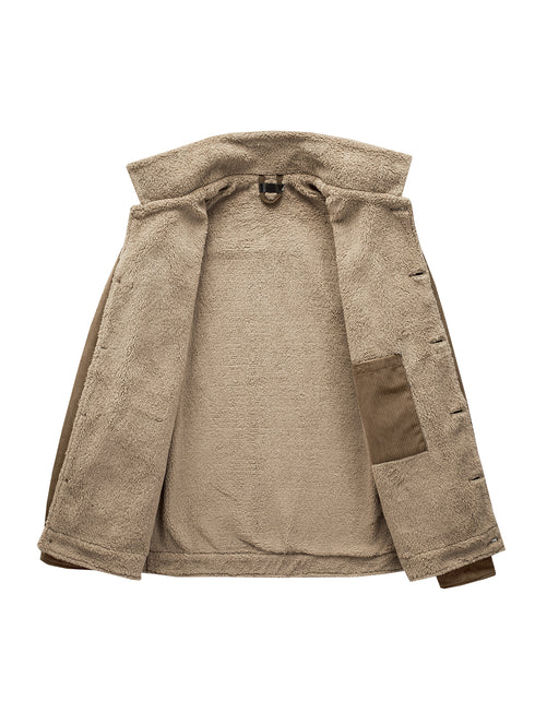 Men's Thickened Lambswool Winter Casual Loose Corduroy Jacket