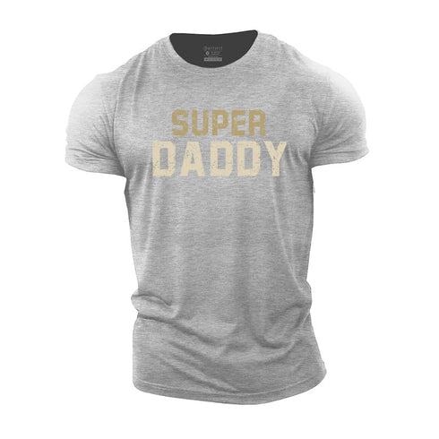 Men's Super Daddy Graphic Cotton T-Shirt