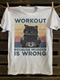 Unisex Because Murder Is Wrong Black Cat T-shirt