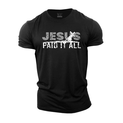 Men's Jesus Paid It All Cotton T-Shirt