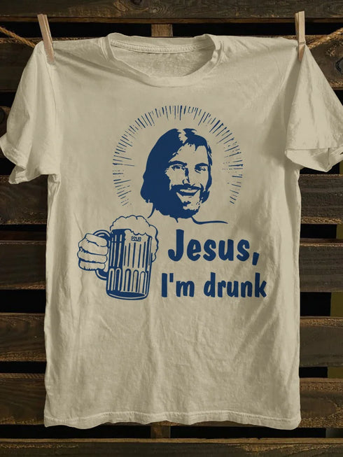 Unisex Jesus I'm Drunk T-shirt