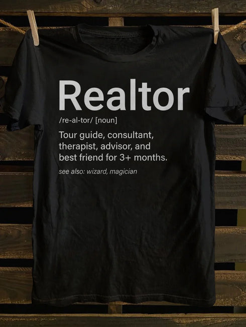 Unisex Real Estate Realtor Definition T-shirt
