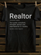 Unisex Real Estate Realtor Definition T-shirt