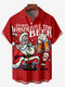 Men's Christmas Funny Graphic Short Sleeve Hawaiian Shirt