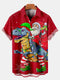 Men's Christmas Funny Graphic Short Sleeve Hawaiian Shirt