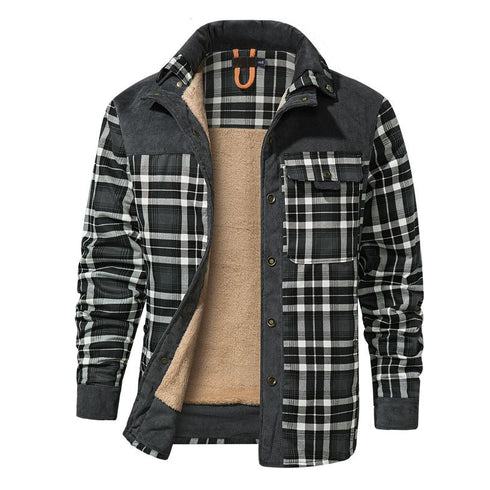 Men‘s Warm Pocket Casual Jacket Outwear
