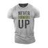 Men's Never Give Up Cotton T-Shirt