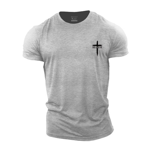 Men's Believe Cross Cotton T-Shirt