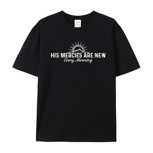 Unisex His Mercies Are New Every Morning Cotton T-Shirt
