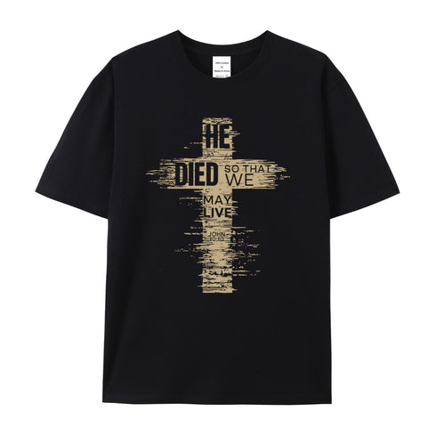 Men's We May Live Cotton T-Shirt