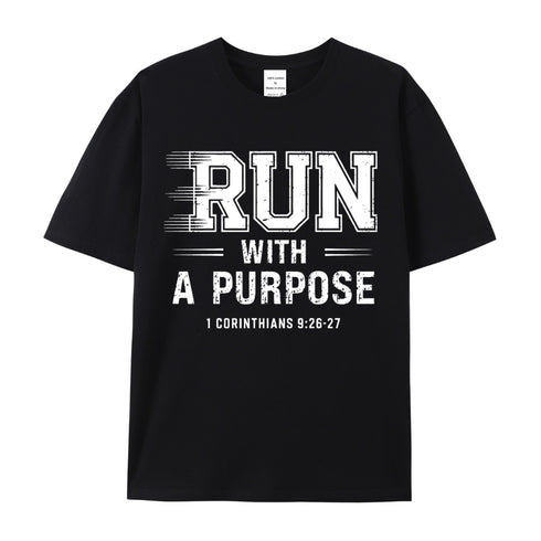 Unisex Run With A Purpose Cotton T-Shirt
