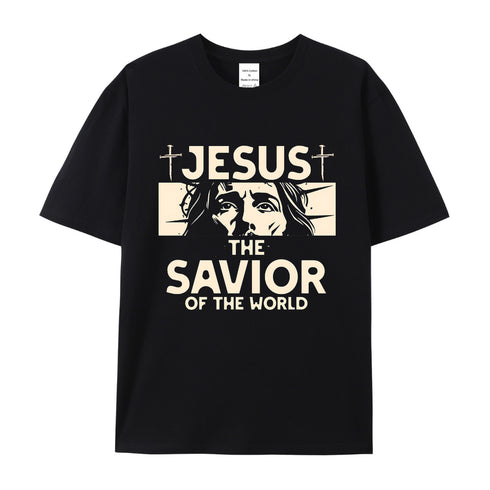 Unisex Jesus The Savior Of The World Cotton T-Shirt