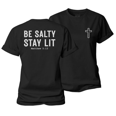 Women's Be Salty Stay Lit Cotton T-Shirt