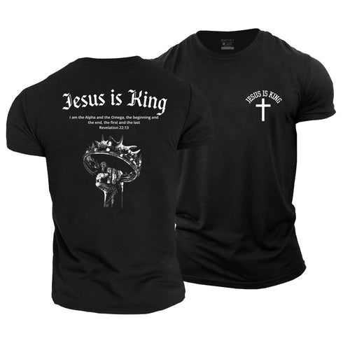 Men's Jesus Is King Cotton T-Shirt
