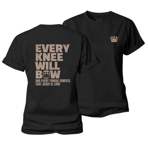 Women's Every Knee Will Bow Cotton T-Shirt