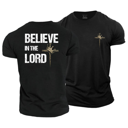 Men's Believe In The Lord Cotton T-Shirt